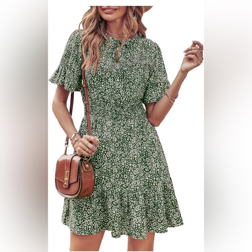 PRETTYGARDEN Floral Boho Casual Dress//NWT//Size S
